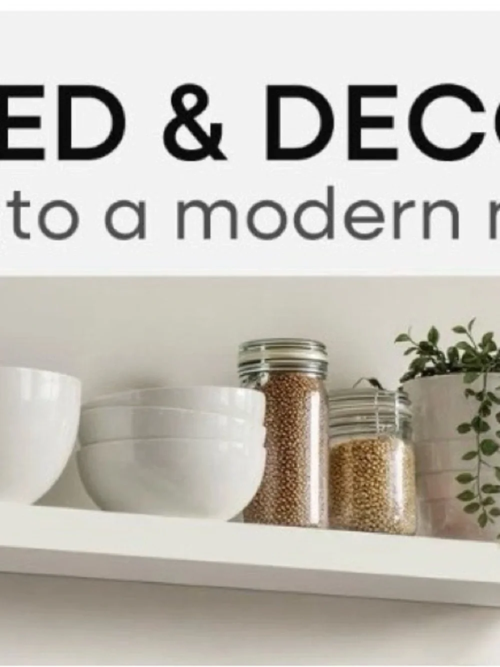 White Wall Display Shelf with Neutral Decor - Home Wall Decor Display Shelves